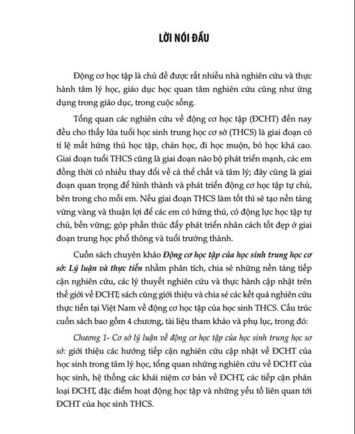 Động cơ học tập của học sinh trung học cơ sở - lý luận và thực tiễn - Hình ảnh 3