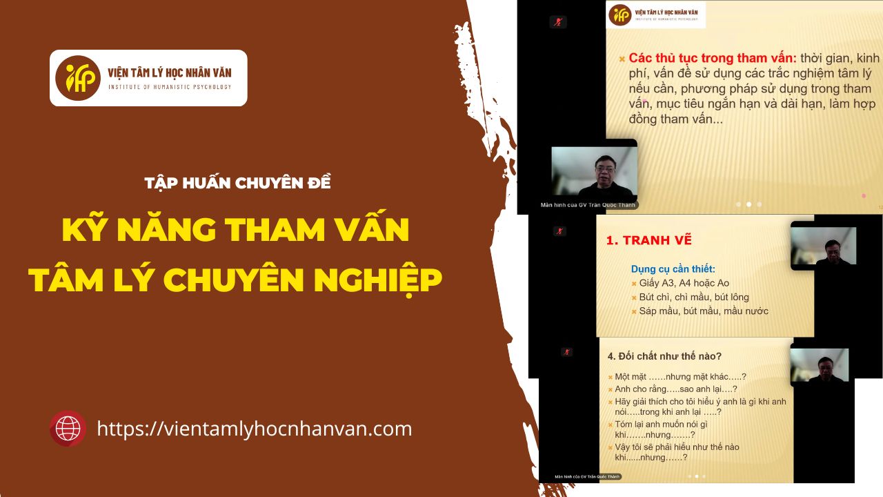 Tập huấn chuyên đề kỹ năng tham vấn chuyên nghiệp